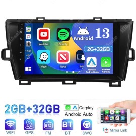 JOYINCAR 32GB For Toyota Prius 2010-2015 Car GPS Radio Stereo Wireless CarPlay Android 13