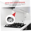 Healeved Round Stainless Steel Dryer Vent Cover Outdoor Exhaust Grille