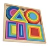 Baby Blocks Stacking Puzzle Set Colorful Wooden Building Blocks Educational