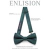 Enlision Bow Tie for Men Plain Bow Tie with Pocket