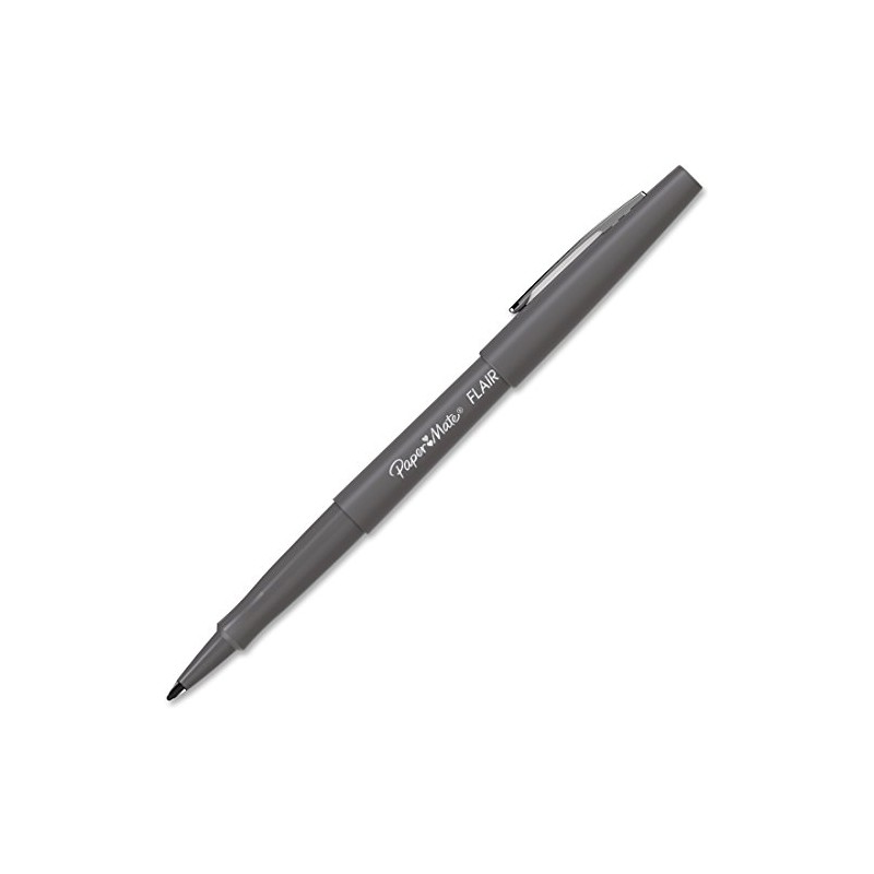 Flair Felt Tip Marker Pen, Slate Gray Ink, Sold as