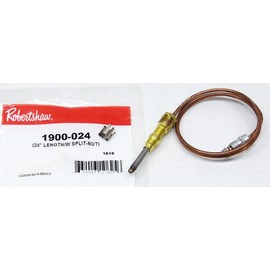 Robertshaw Thermocouple 24" 1900-024 with Split Nut (51-1208)