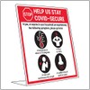 Vsafety Covid Secure Desk Sign - If You Have Symptoms