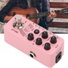 Digital Delay Pedal Metal Pink Guitar Looper Effect Pedals with
