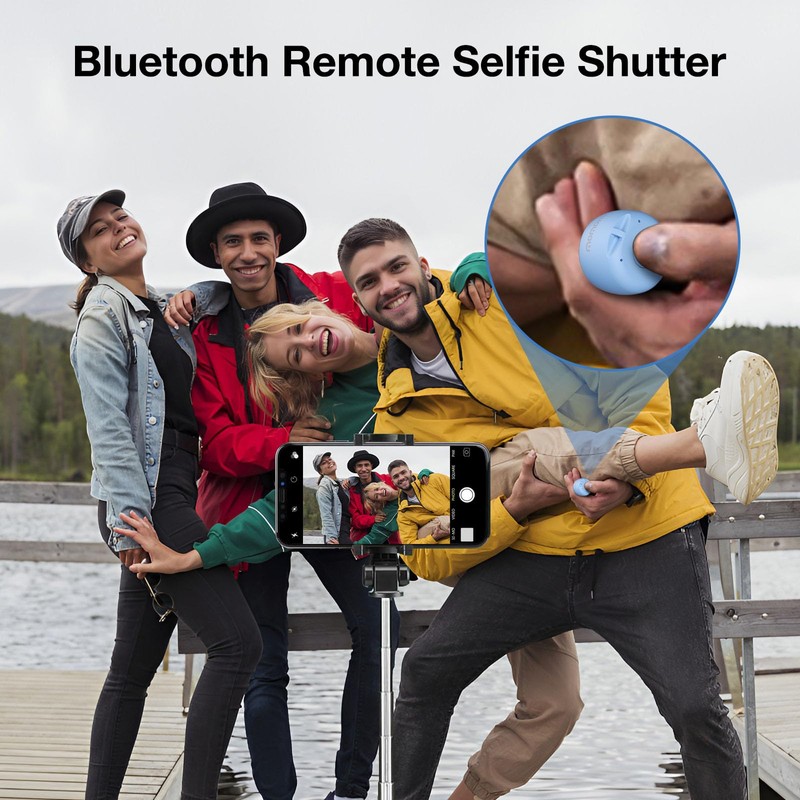 Momoho Mini Bluetooth Speaker with Camera Remote Control For Smartphones,