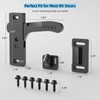 WanDwel Aluminum RV Screen Door Latch Handle Replacement Kit (Right