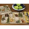 Wipe-Clean Reversible Decofoam Placemats, Forest Trails, Set of 2, Made