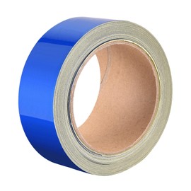 sourcing map Reflective Tape Blue, 50mm x 25m, Outdoor Waterproof Warning Tape for Bikes, RV, and Boat Striping Marking