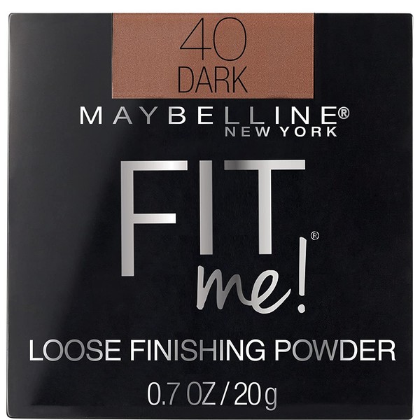 Maybelline New York Fit Me Loose Finishing Powder, Dark, 0.7 oz.