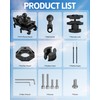 ZHILXN Anti-Theft Motorcycle Phone Mount with Vibration Dampener for ATV
