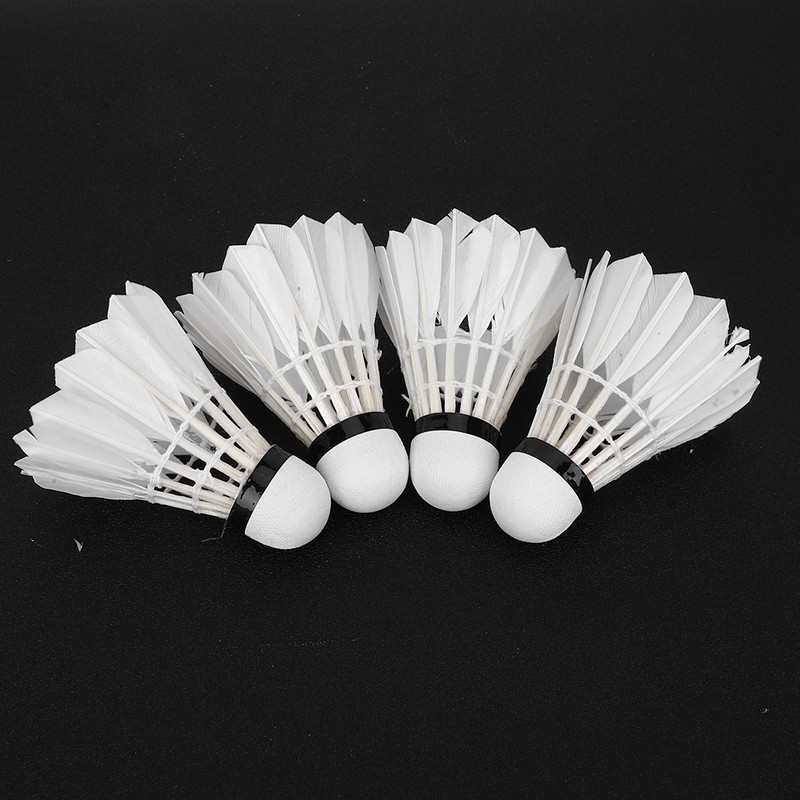 12pcs Badminton Balls Feather Badminton Shuttlecocks Indoor Outdoor Sports Accessory
