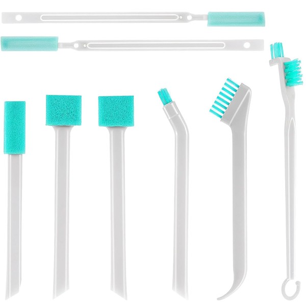 8 Pcs Crevice Cleaning Brush, Multi-Angle Small Space Brushes with