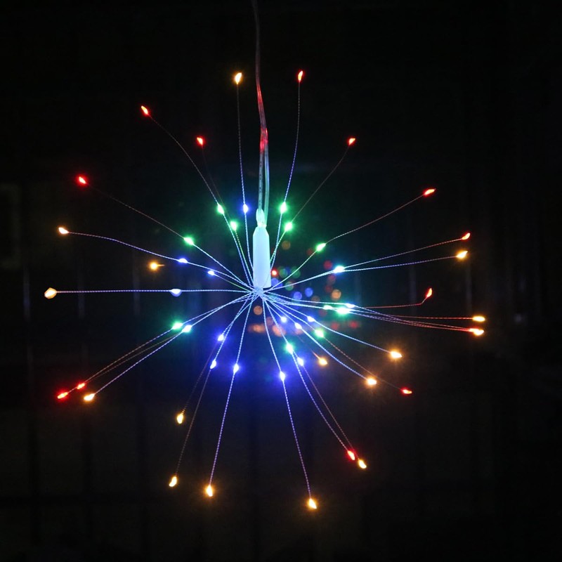 Dreamworth Remote Firework Copper Wire Lights, 10 Connection Total 600