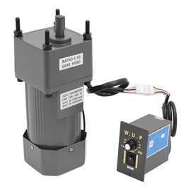 250 W Geared Motor, Electric Motor, AC 220 V Geared Motor with Speed Controller, Gear Motor, Single-Phase High Torque, Adjustable Speed (10 K)
