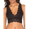 Smart & Sexy Women's Signature Lace Deep V Bralette, 3-Pack,
