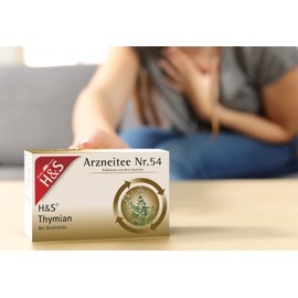 H&S Thyme No. 54 Tea for Bronchitis and Other Respiratory Diseases, Dried Thyme 20 x 1.4 g
