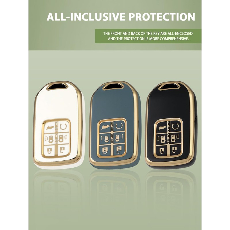 TECART Key Case Fit for Honda Odyssey Freed Soft TPU