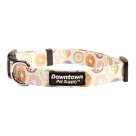 Downtown Pet Supply - Best, Cute & Fancy Dog Collar - Lightweight Adjustable Dog Collar with Quick Buckle & D-Ring - Hand Wash Safe - Donut - S - Small Dog Collar