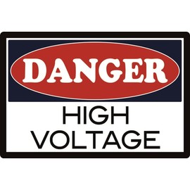 Metal Sign 20 x 30 cm Danger High Voltage Tin Sign