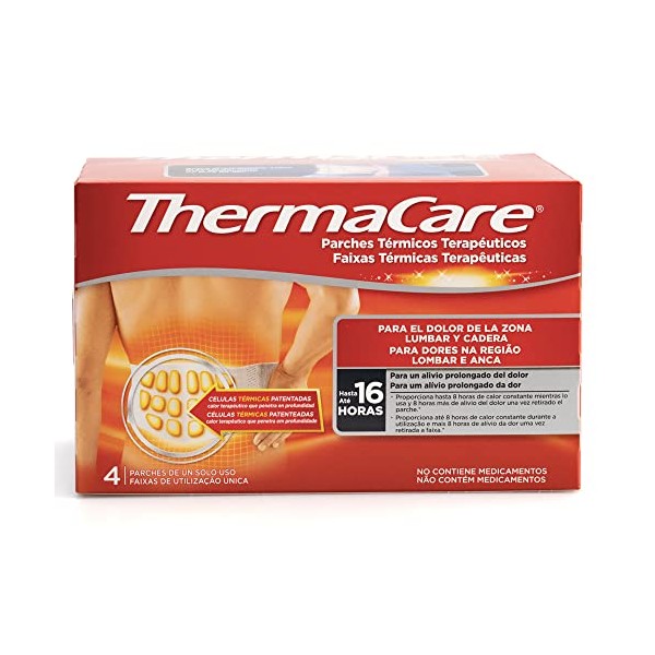 Thermacare Therapeutic Pain Patch for Lumbar and Cader 4 unidades