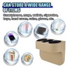 ZIMISI Car Cup Holder, Leather Front Console Gap Filler Organizer