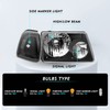 TUSDAR Headlight Assembly Set for 2001-2011 Ford Ranger with Corner