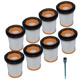 8-Pack WV201 Replacement Filter(XHFWV200) for Shark Wandvac WV201BK WV200 WV201 WV205 WV201CO WV220 WV203C WV221 WV250 WV251 UV200CCO