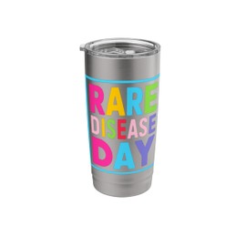 Rare Disease Day 2025 Shirt - Zebra Rare Disease Awareness Stainless Steel Insulated Tumbler