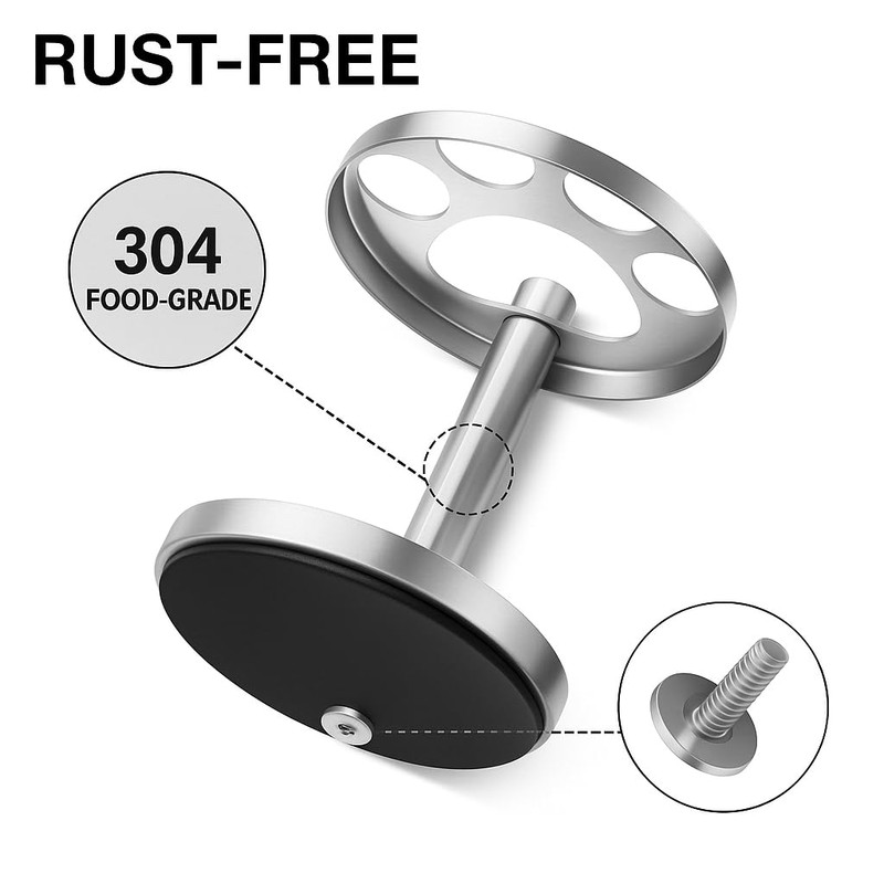 Stainless Toothbrush Holder Stand for Bathroom: Stainless Steel Ventilated Organizer
