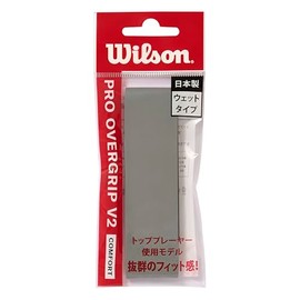 Wilson WR8449703001 Tennis Badminton Grip Tape Pro Overgrip V2.0, 1 Pack, Gray