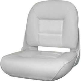 Tempresss Navistyle Low Back Boat Seat (White/White Perf)