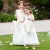 BFYDOAA Ring Bearer Pillow and Flower Girl Basket Set for