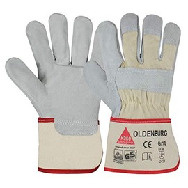 Oldenburg Work Gloves TÜV-GS Tested Cow Core Split Leather Size 10