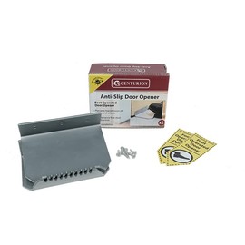 Foot Operated Door Opener Box of 2 Anti Slip Easy Installation 2 Awareness Stickers Steel Construction Fixing Screws Included