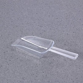 Clear Plastic Multi-Purpose Scoops for Weddings-Candy Buffets, Ice Cream, Coffee, Protein Powders - 4.5in Mini Shovel Style for Sugar, Flour,Grains,Tea - Perfect for Kitchen,Parties,and Dessert Tables