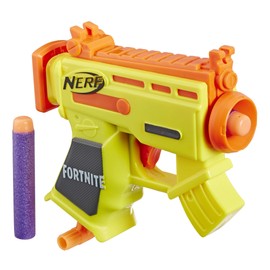Fortnite Micro AR-L Nerf MicroShots Dart Blaster and 2 Nerf Elite Darts for Kids, Teens, Adults