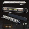 XTAUTO 4pcs 24-LED Emergency Strobe Light, Amber White Ultra-Thin Surface