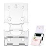 SEWACC Acrylic Brochure Holder, 4 Tier Clear Flyer Holder Clear