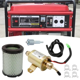 149-2311 Fuel Pump+149-2457 Fuel Filter+1403280 Air Filter+fuel line kit, Replacement for Onan Cummins Generator 4000 4KW Microlite MicroQuiet Generators Parts