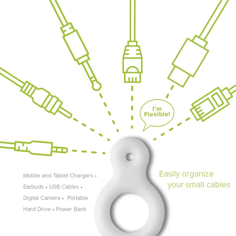 UT Wire Binditz Mini for Mobile Attachable Silicon Cable Wrap