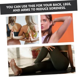 BESPORTBLE 2pcs Half Yoga Roller Fitness Massager for Tension Relief and Blood Flow Yoga Accessories for Balance Stability and Activities