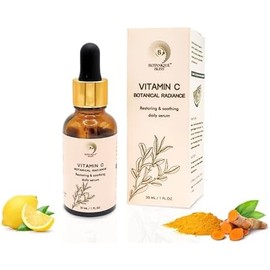 Sérum Facial Con Vitamina C Ilumina, Hidrata Y Da Luminosidad A La Piel Con Ácido Hialurónico, Cúrcuma, Vitamina E Y Extracto De Té Verde. Sérum