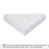 sourcing map 10 Pieces Angle Corner Brackets White 66mm x
