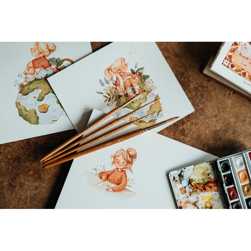 KUM - Artist's Brush Set Nostalgic World Sue Rahel, 4