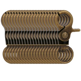 BIKICOCO 3/8'' Swivel Trigger Snap Hook Lobster Claw Clasp Spring Loaded Clip, O-Ring Ended, Bronze - Pack of 20