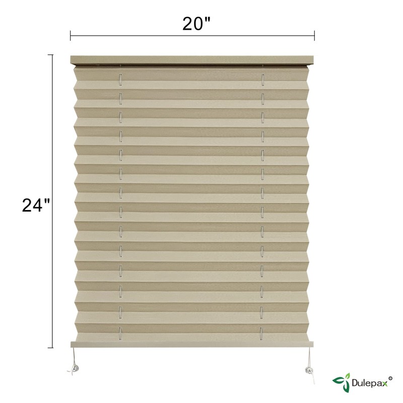 Dulepax RV Blinds: 20" W x 24" L Cappuccino RV
