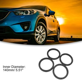 ACROPIX 6.5inch Universal Car Audio Speaker Spacer Ring Adapter Black - Pack of 4