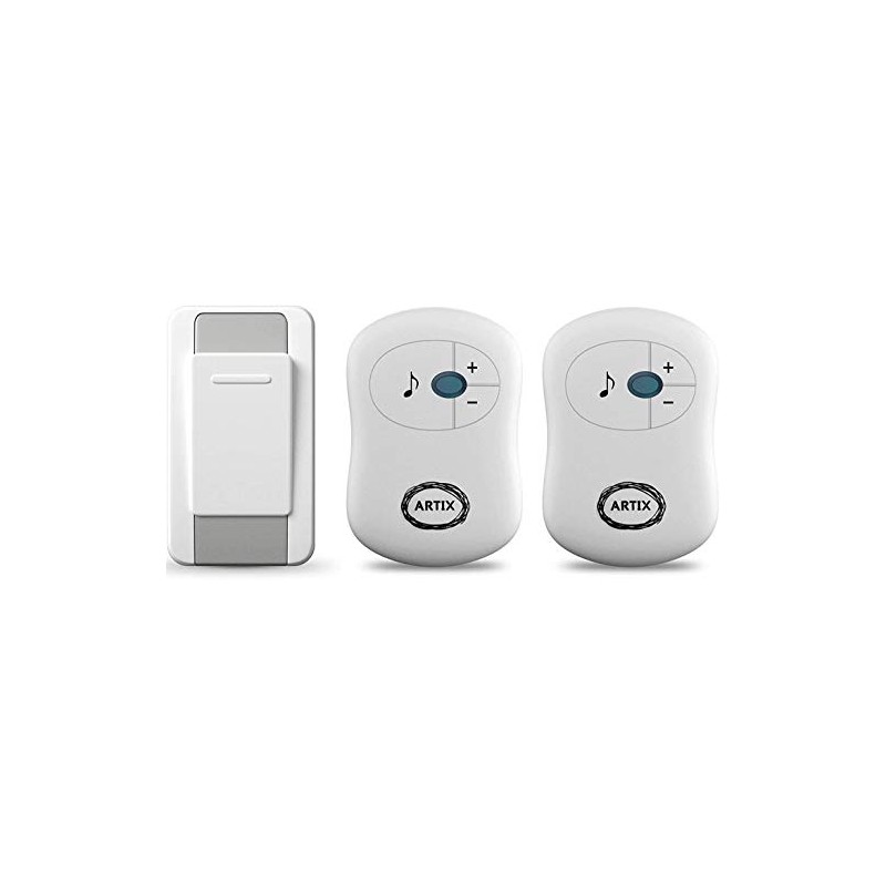 Artix Wireless Doorbell Waterproof, Operates at 100 Meters, Features 36