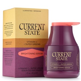 Current State Vitamin C Serum + Super Greens - Lightweight Vitamin C Face Serum with Kale, Spinach, Broccoli and Antioxidants for Brightening & Improving Skin Tone, Repair & Prevent Damage - 1 fl oz.