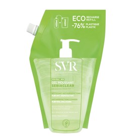 SVR Sebiaclear Gel Moussant Eco-Refill, Limpiador Purificante para Piel Grasa y/o con Tendencia al Acné, 400 ml